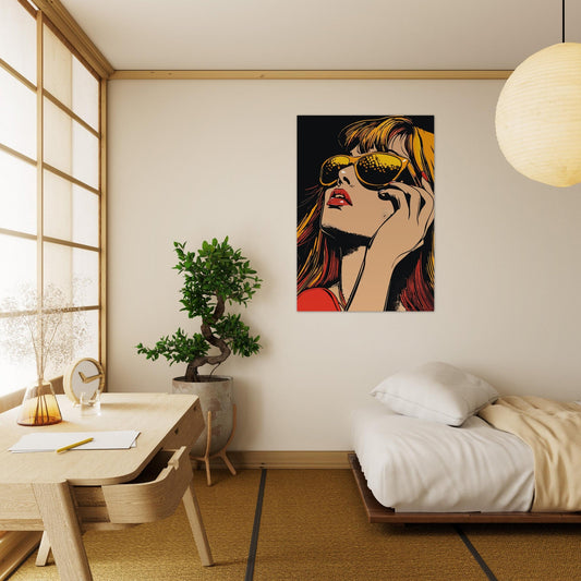 Confident woman comic poster - Sillystroke