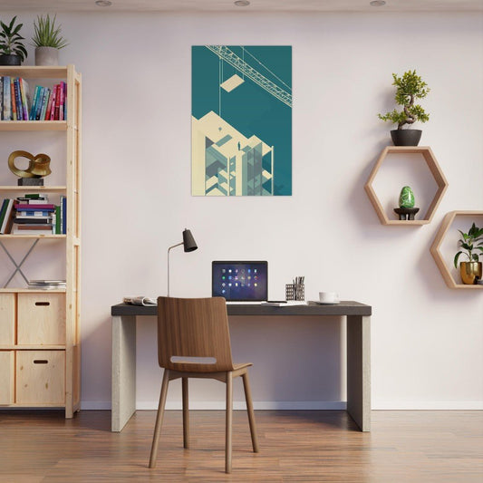 Construction Illustration poster - Sillystroke