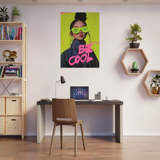 Cool girl street poster - Sillystroke