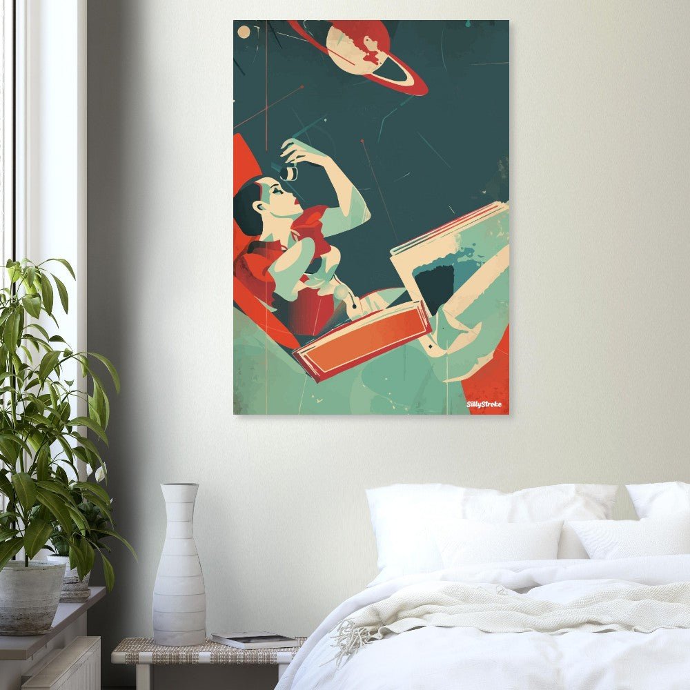 Cosmic setting poster - Sillystroke