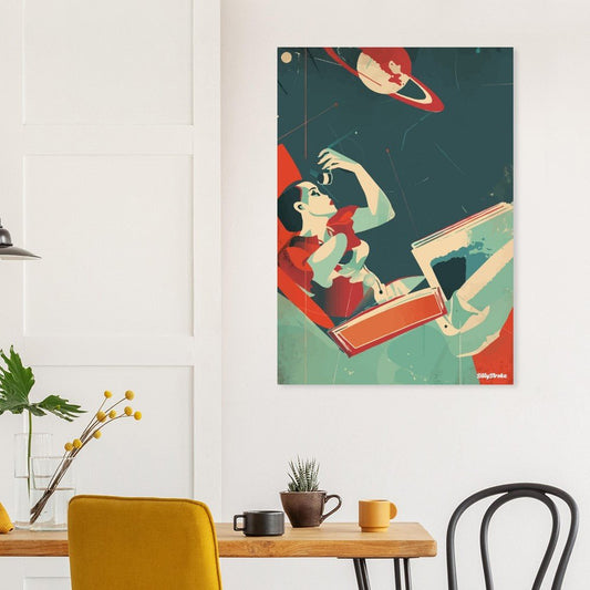 Cosmic setting poster - Sillystroke