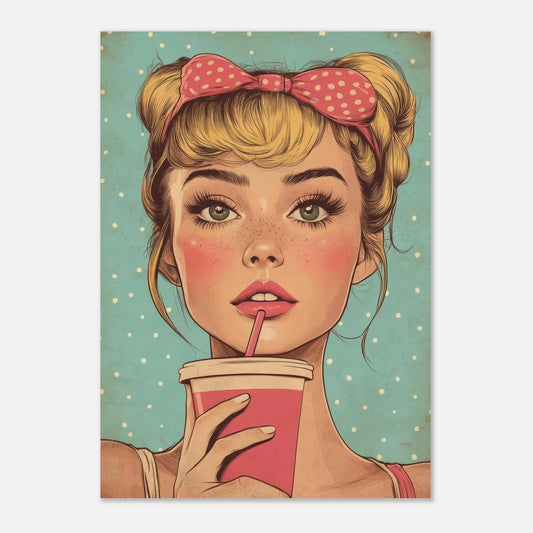 Cute retro comic poster - Sillystroke