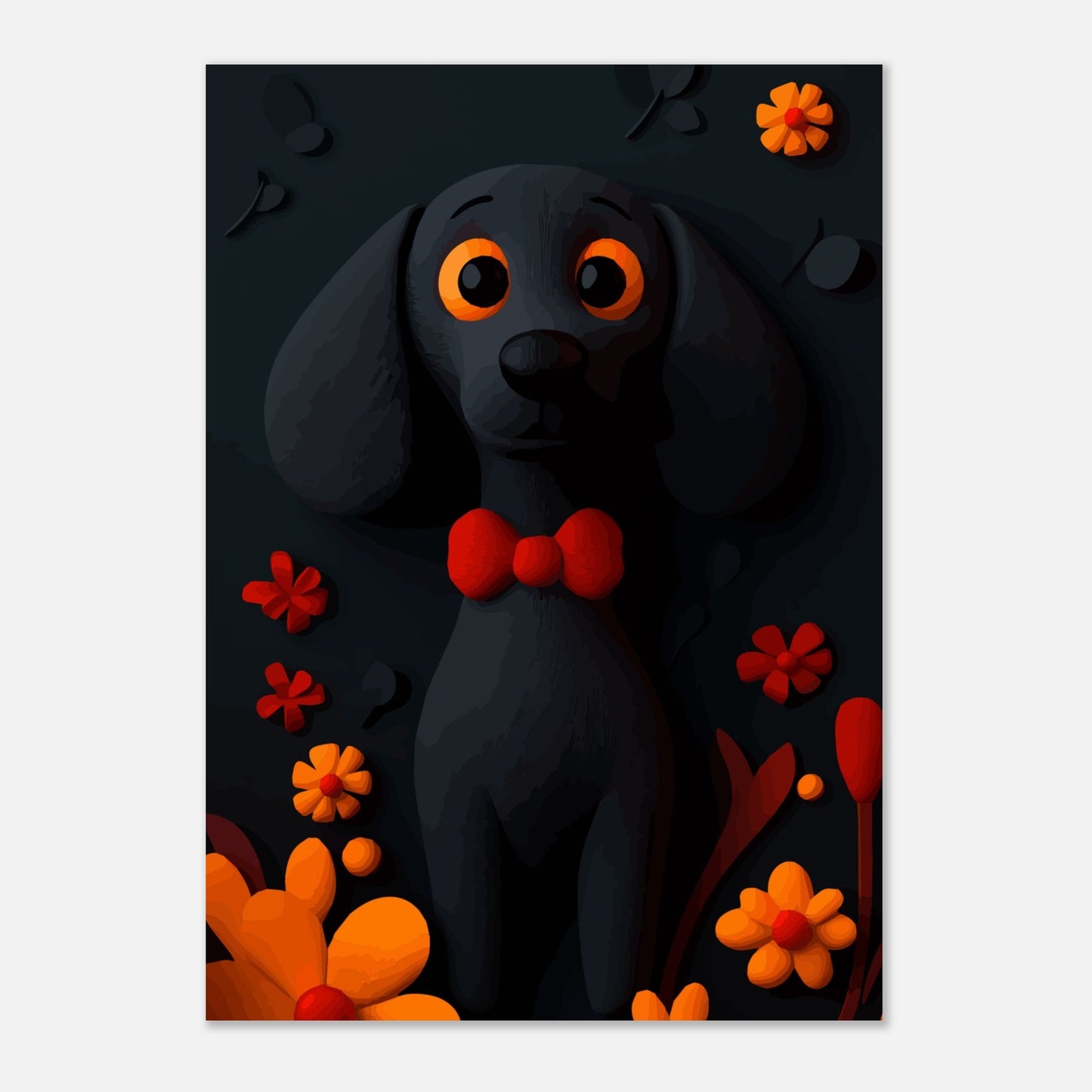 Doggy dark poster - Sillystroke