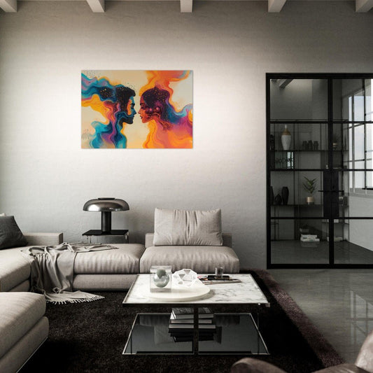 Dot art love poster - Sillystroke