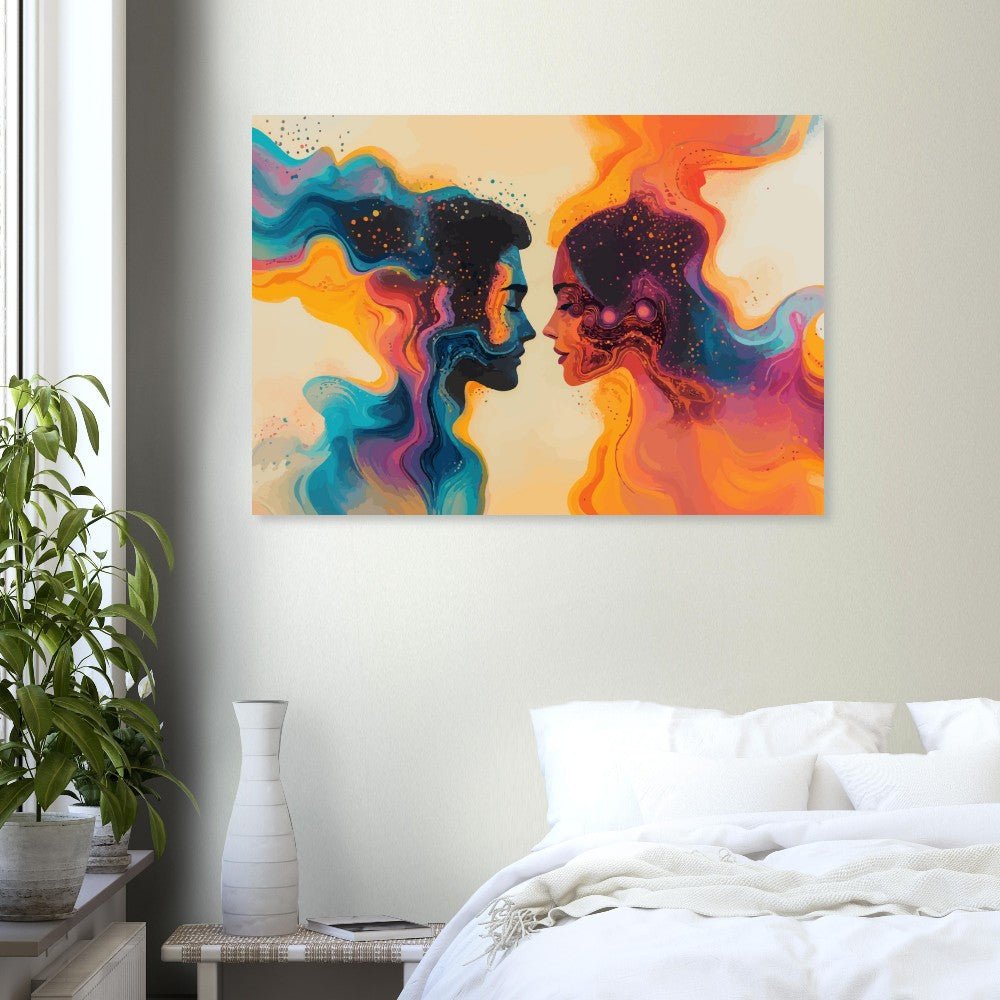 Dot art love poster - Sillystroke