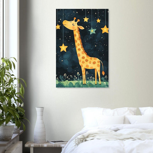 Dreamy giraffe poster - Sillystroke