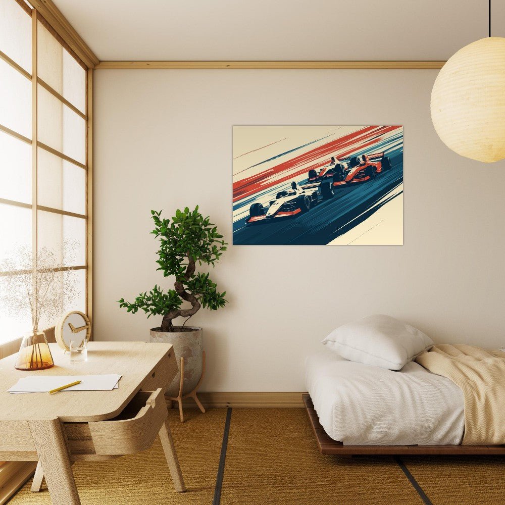 Dynamic formula one poster - Sillystroke