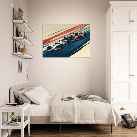 Dynamic formula one poster - Sillystroke