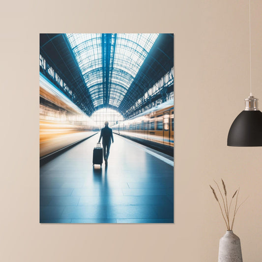 Dynamic train station poster - Sillystroke