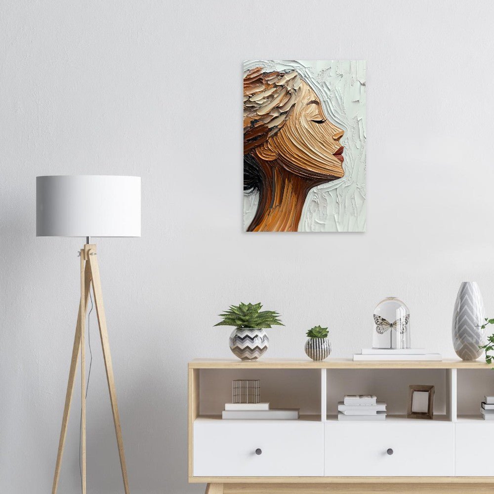 Elegant woman brush poster - Sillystroke