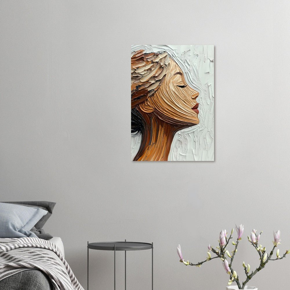 Elegant woman brush poster - Sillystroke