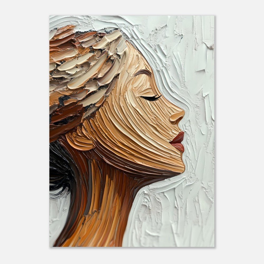 Elegant woman brush poster - Sillystroke
