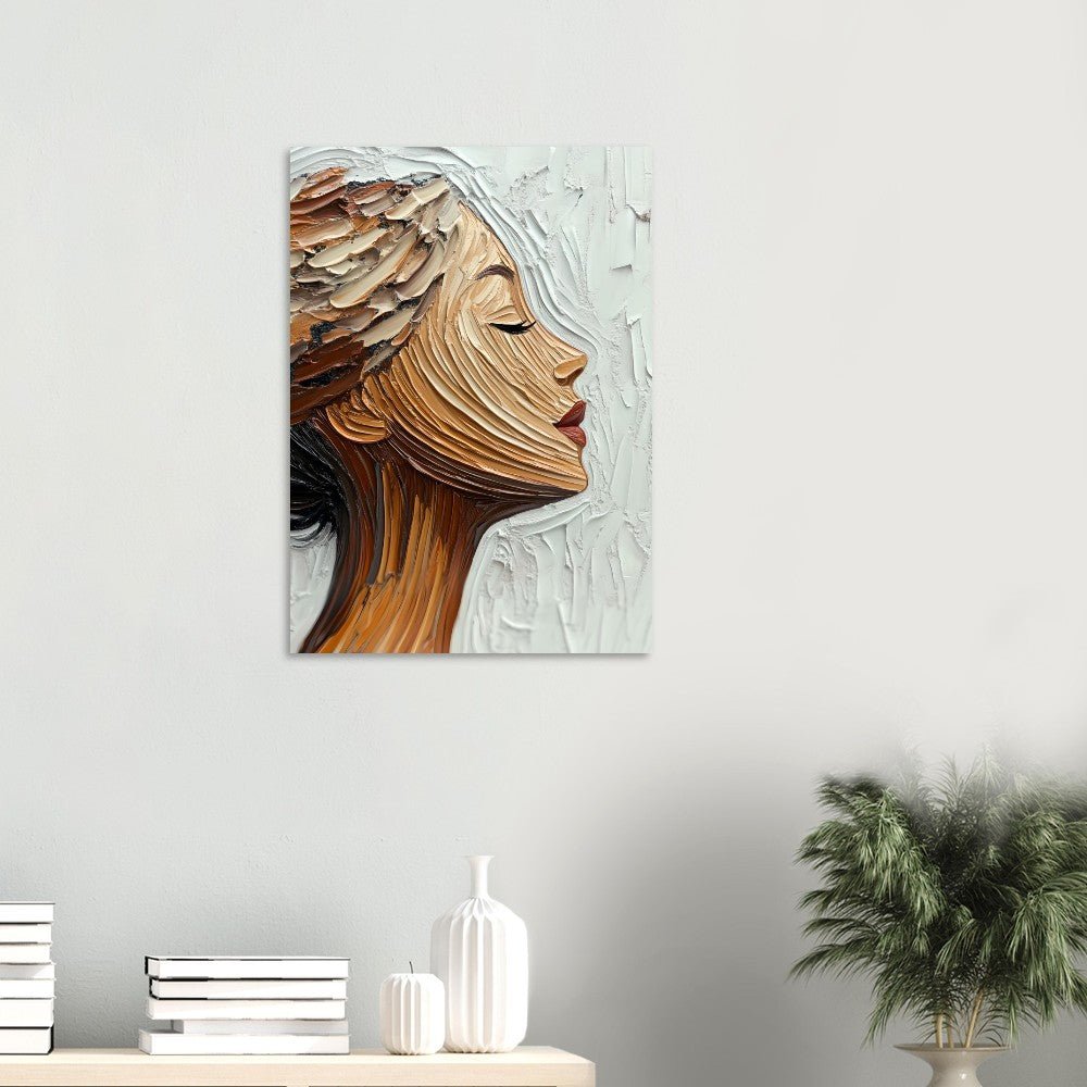 Elegant woman brush poster - Sillystroke