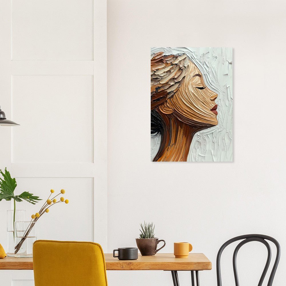 Elegant woman brush poster - Sillystroke