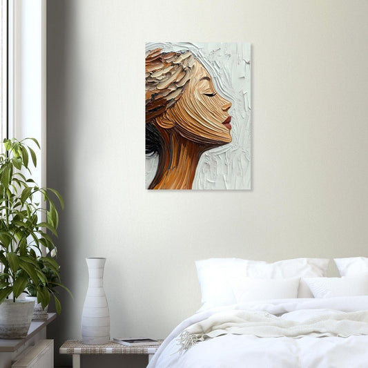 Elegant woman brush poster - Sillystroke