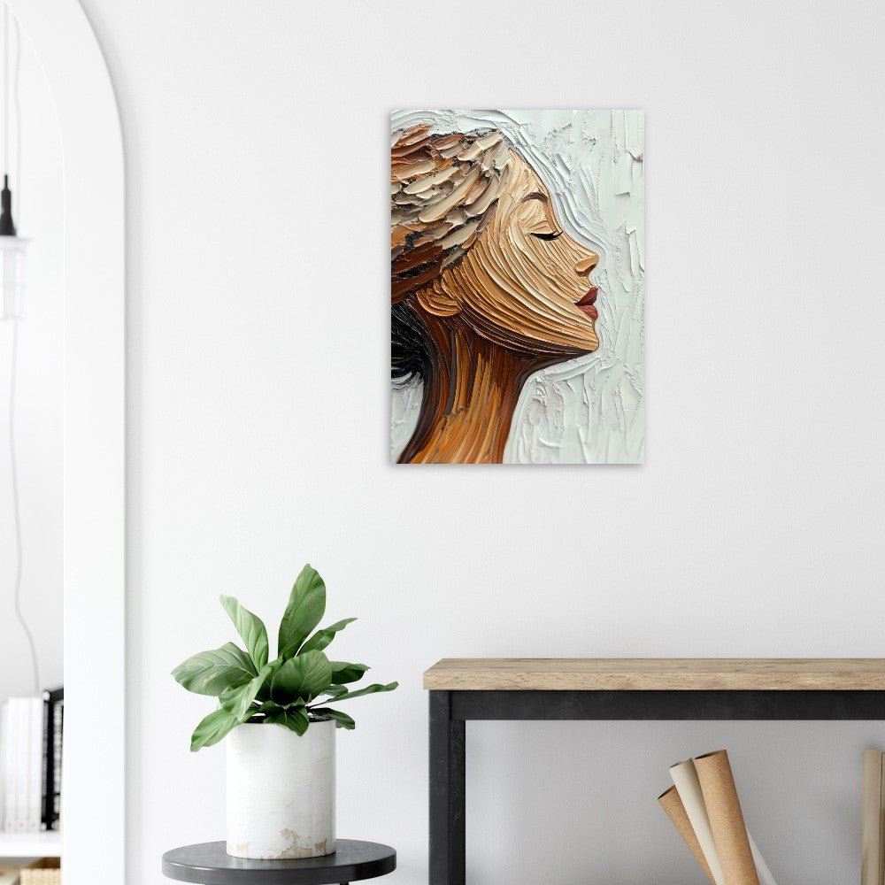 Elegant woman brush poster - Sillystroke