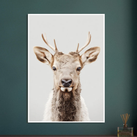 Elk portrait poster - Sillystroke