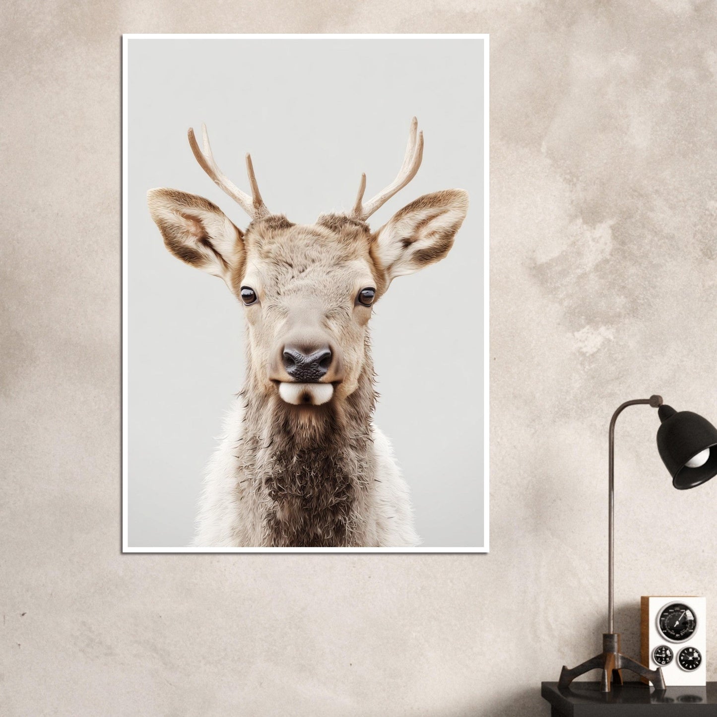Elk portrait poster - Sillystroke