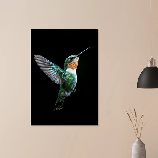 Emerald hummingbird poster - Sillystroke