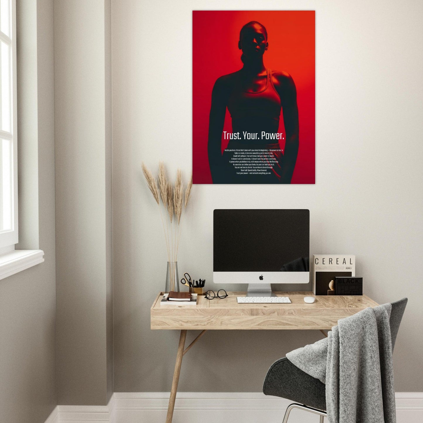 Fierce motivation poster - Sillystroke
