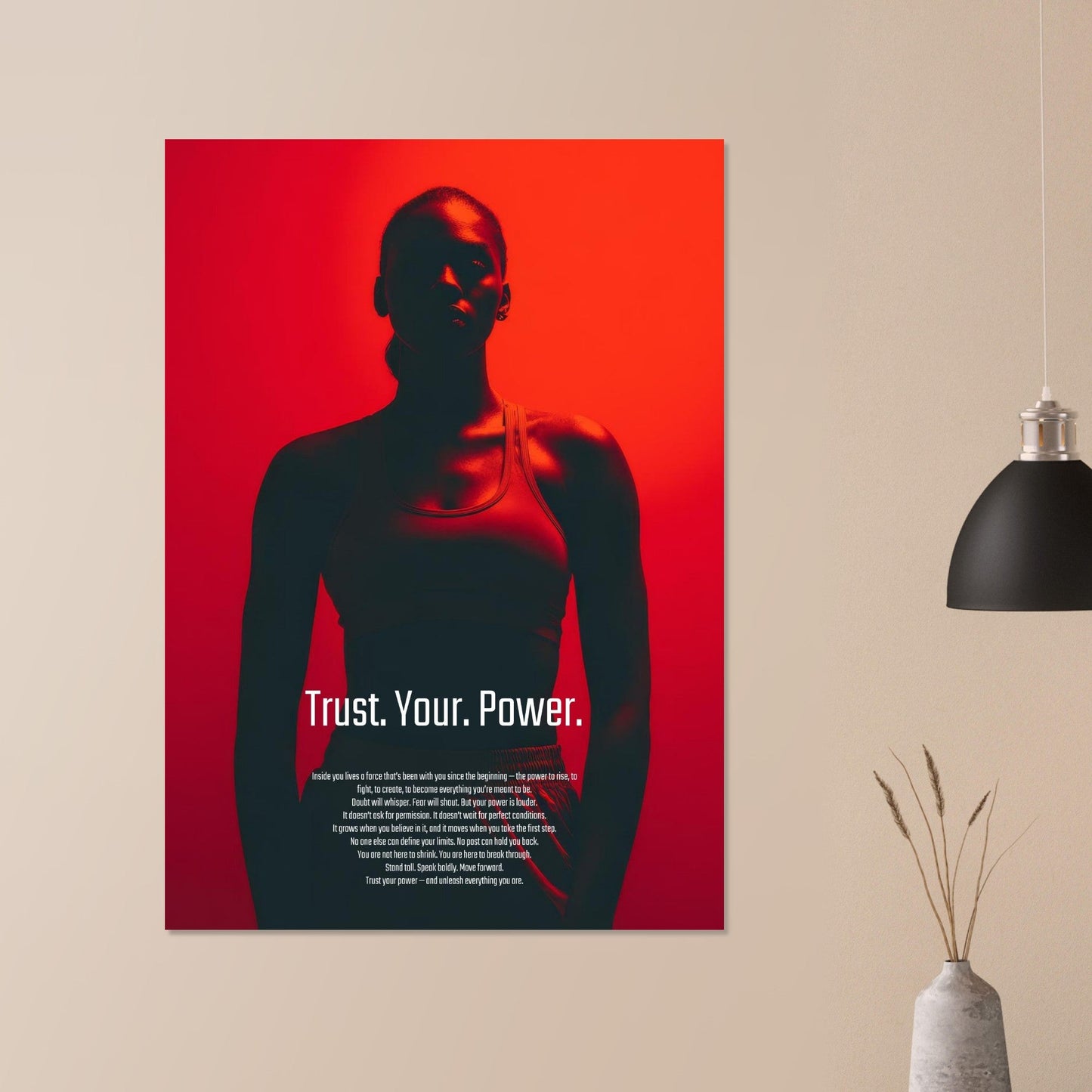Fierce motivation poster - Sillystroke