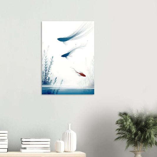 Fish abstract poster - Sillystroke