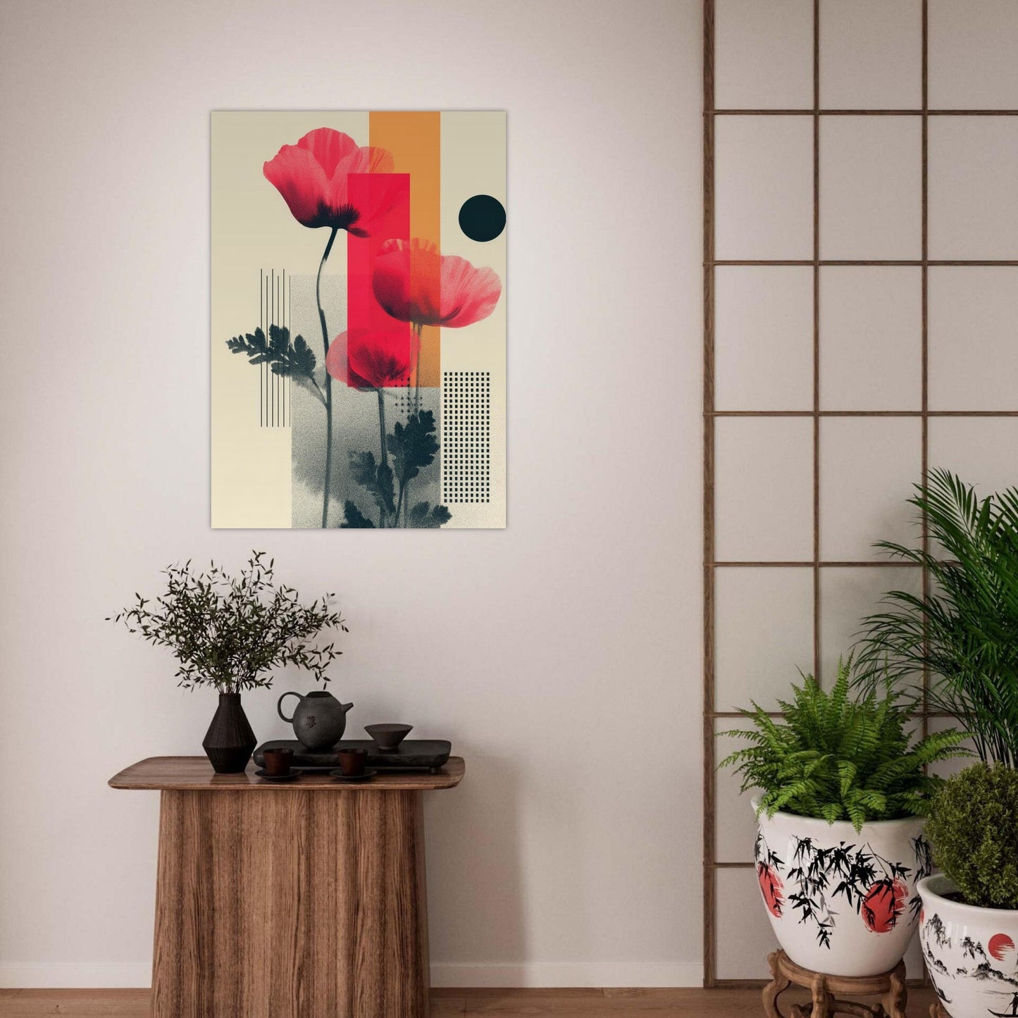 Flower bauhaus poster - Sillystroke