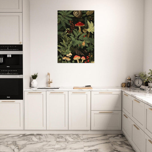 Forest mushroom poster - Sillystroke