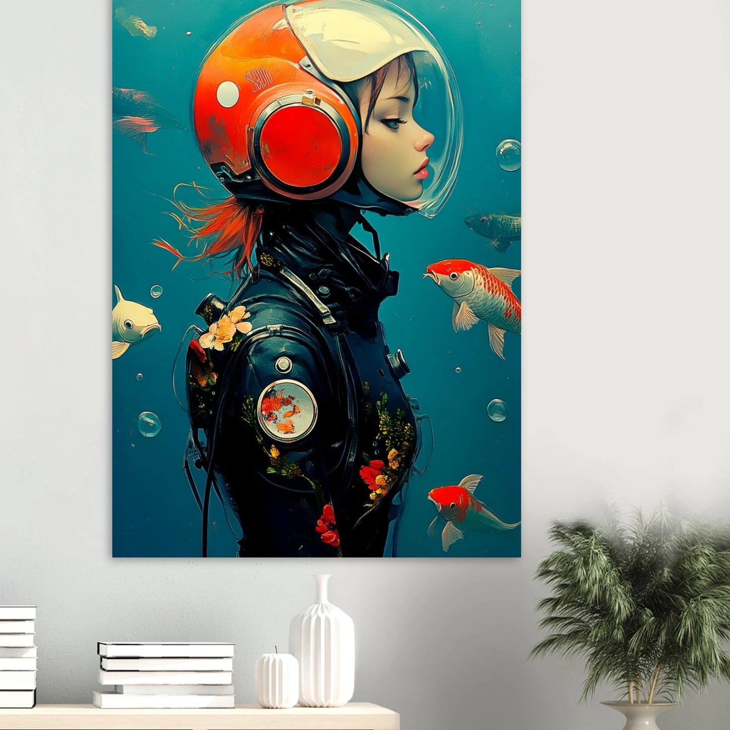 Futuristic diver poster - Sillystroke
