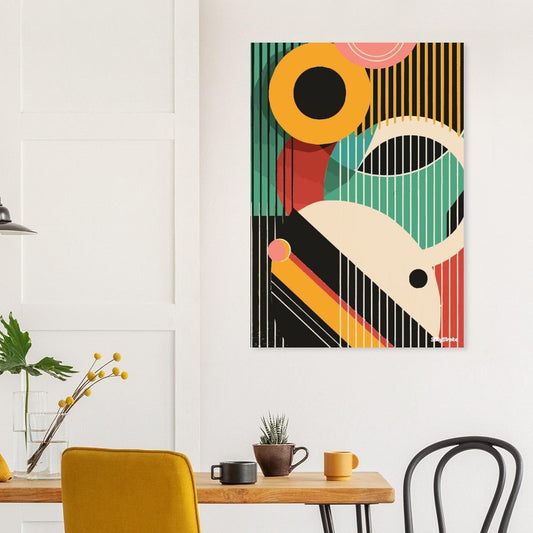 Geometric abstraction poster - Sillystroke
