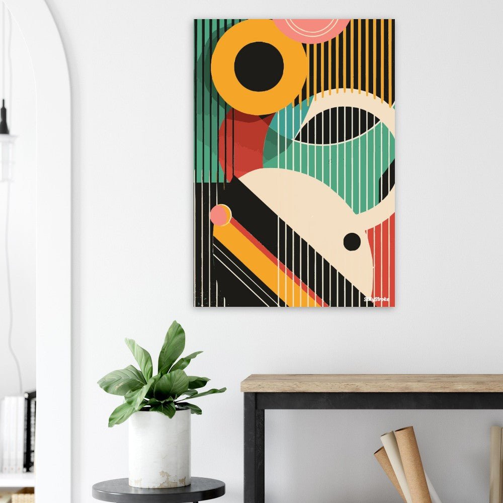 Geometric abstraction poster - Sillystroke