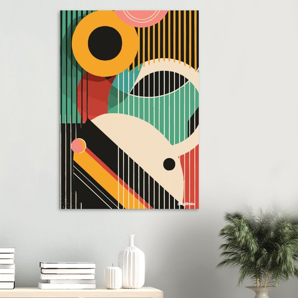 Geometric abstraction poster - Sillystroke