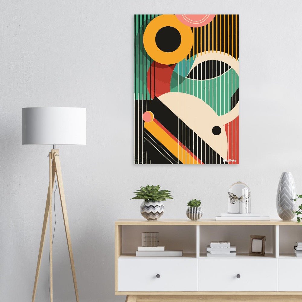 Geometric abstraction poster - Sillystroke