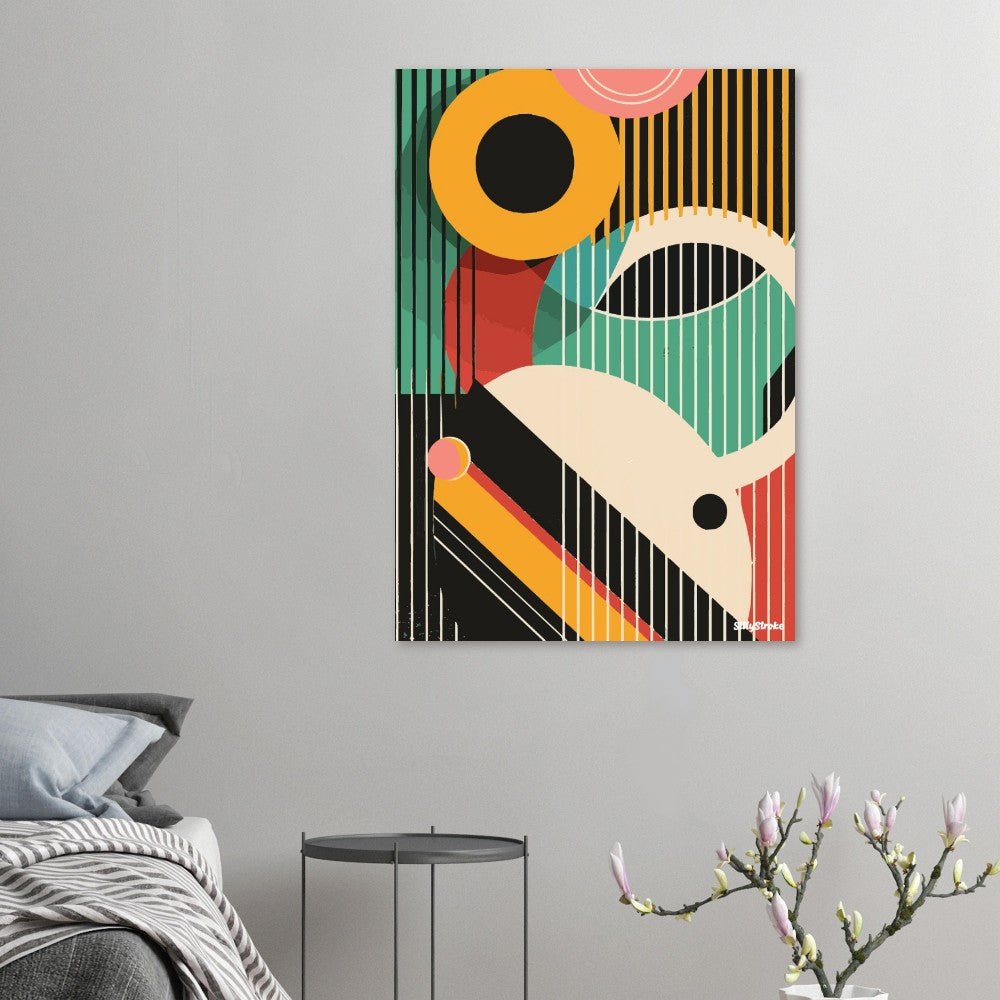 Geometric abstraction poster - Sillystroke