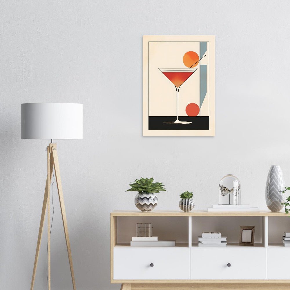 Geometric sip poster - Sillystroke