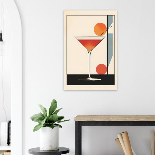 Geometric sip poster - Sillystroke