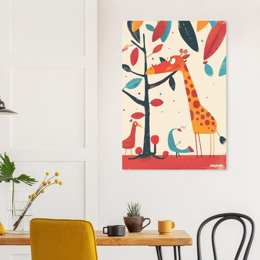 Giraffe poster - Sillystroke