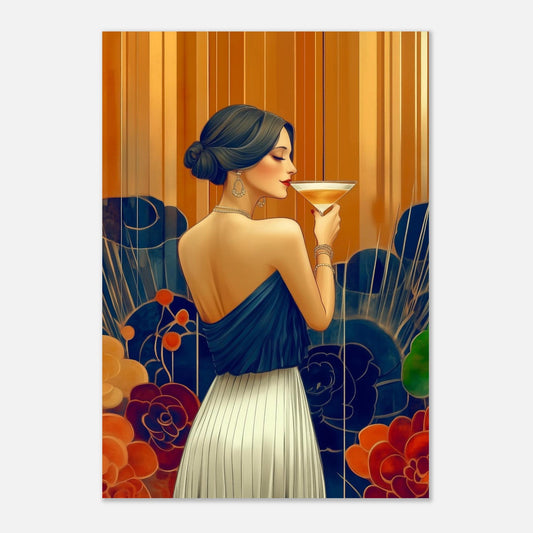 Glamorous cocktail poster - Sillystroke
