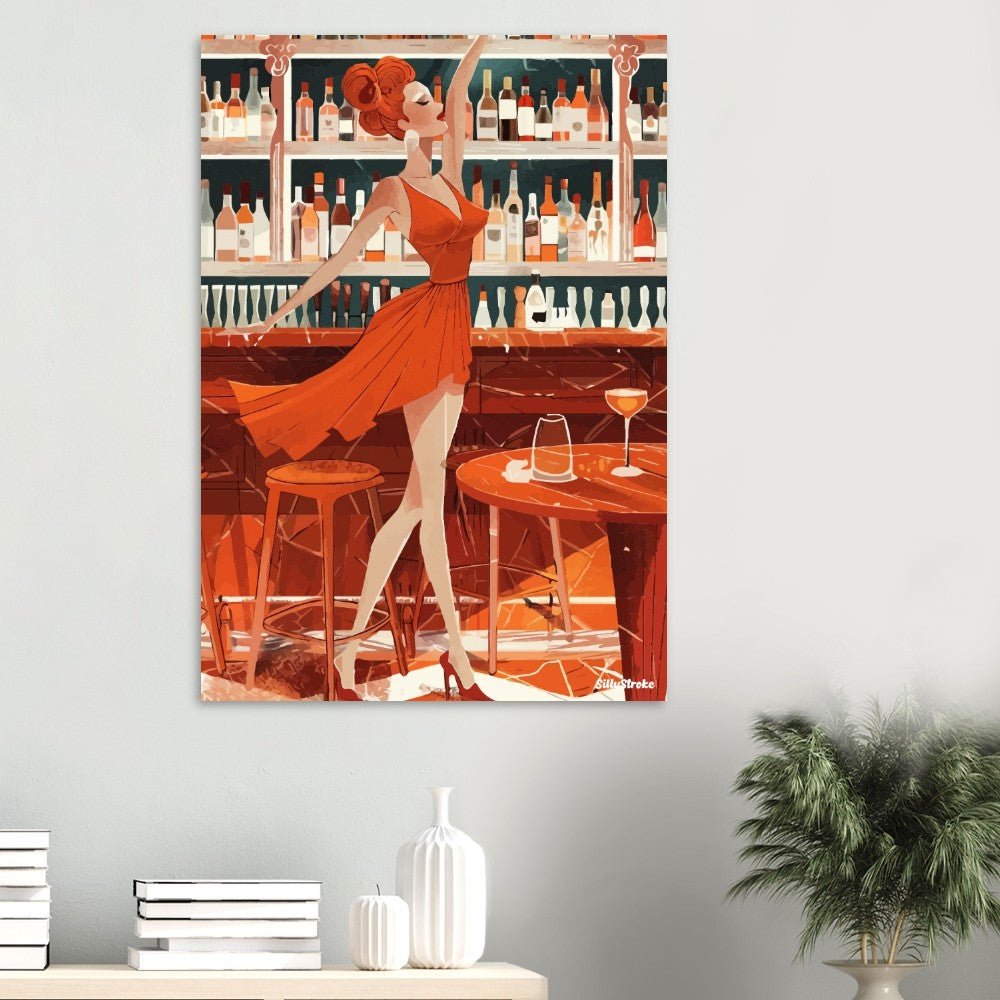 Glamour bar poster - Sillystroke