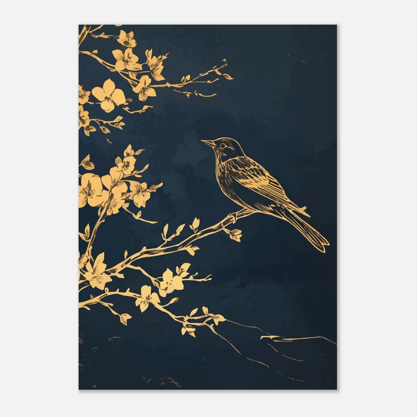 Golden bird poster - Sillystroke