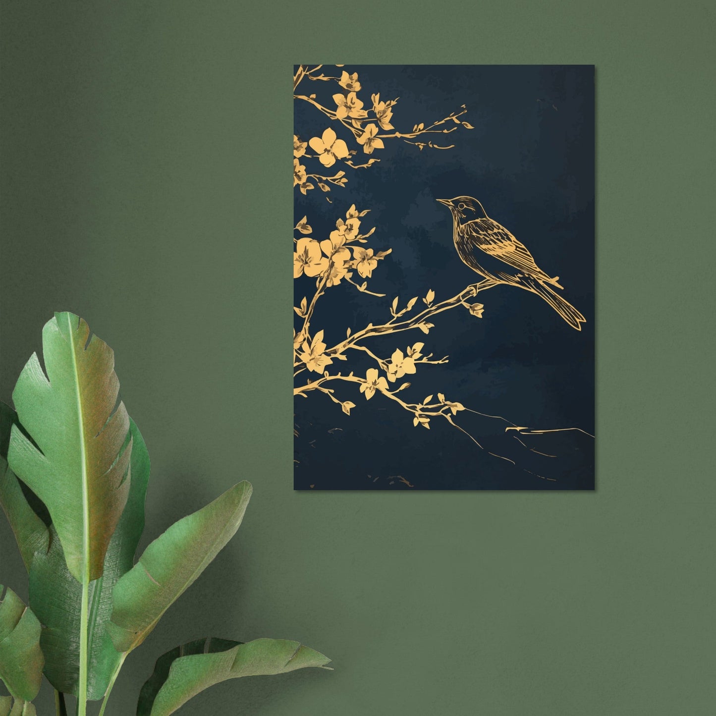 Golden bird poster - Sillystroke