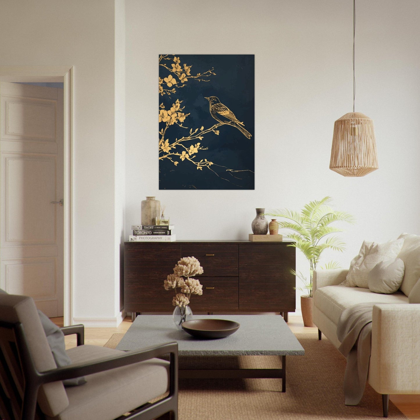 Golden bird poster - Sillystroke