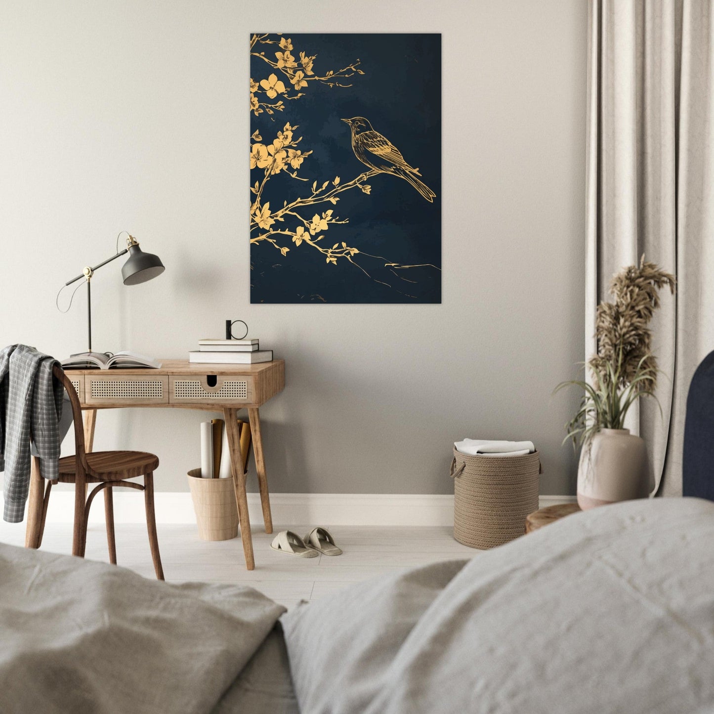 Golden bird poster - Sillystroke