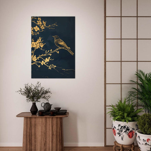 Golden bird poster - Sillystroke