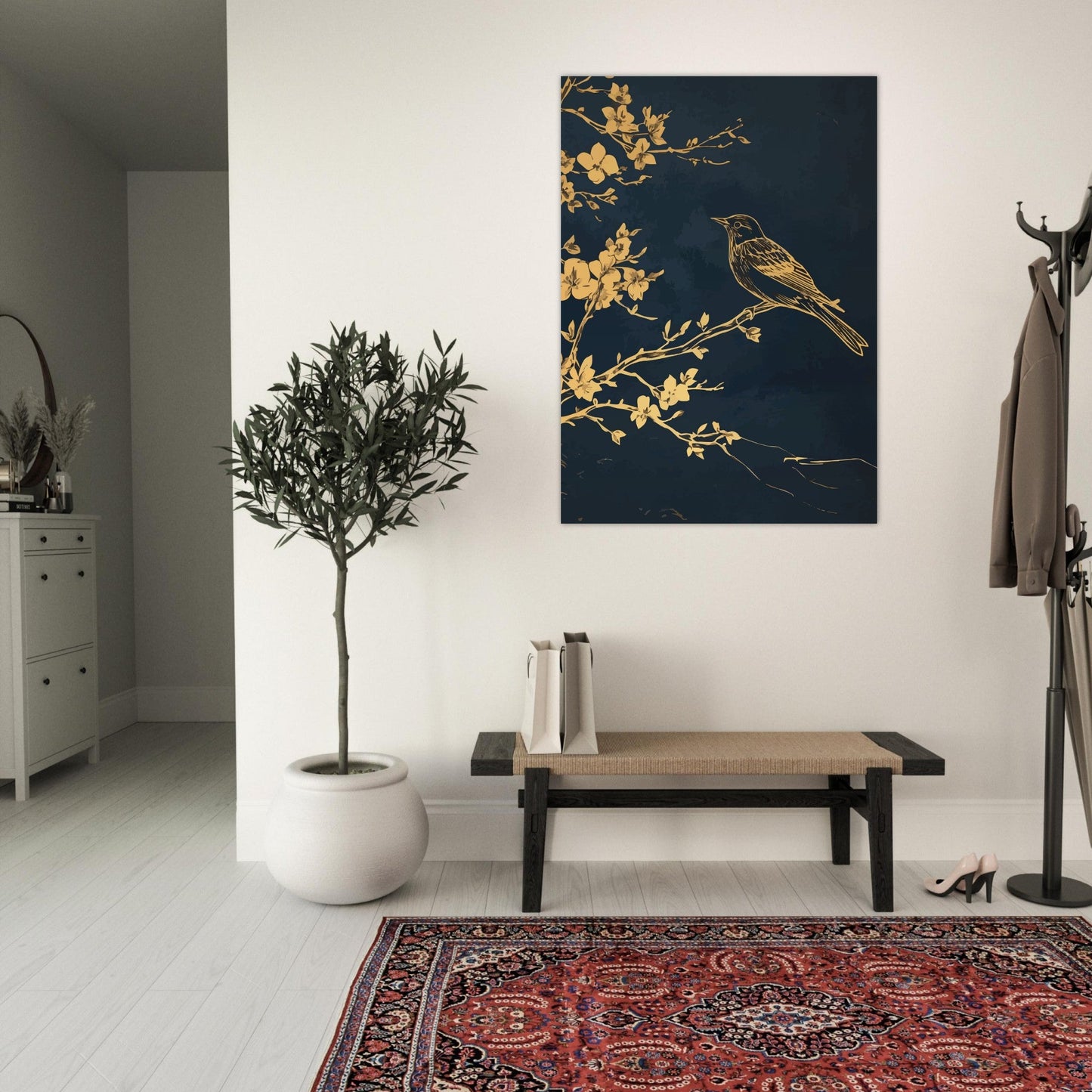 Golden bird poster - Sillystroke