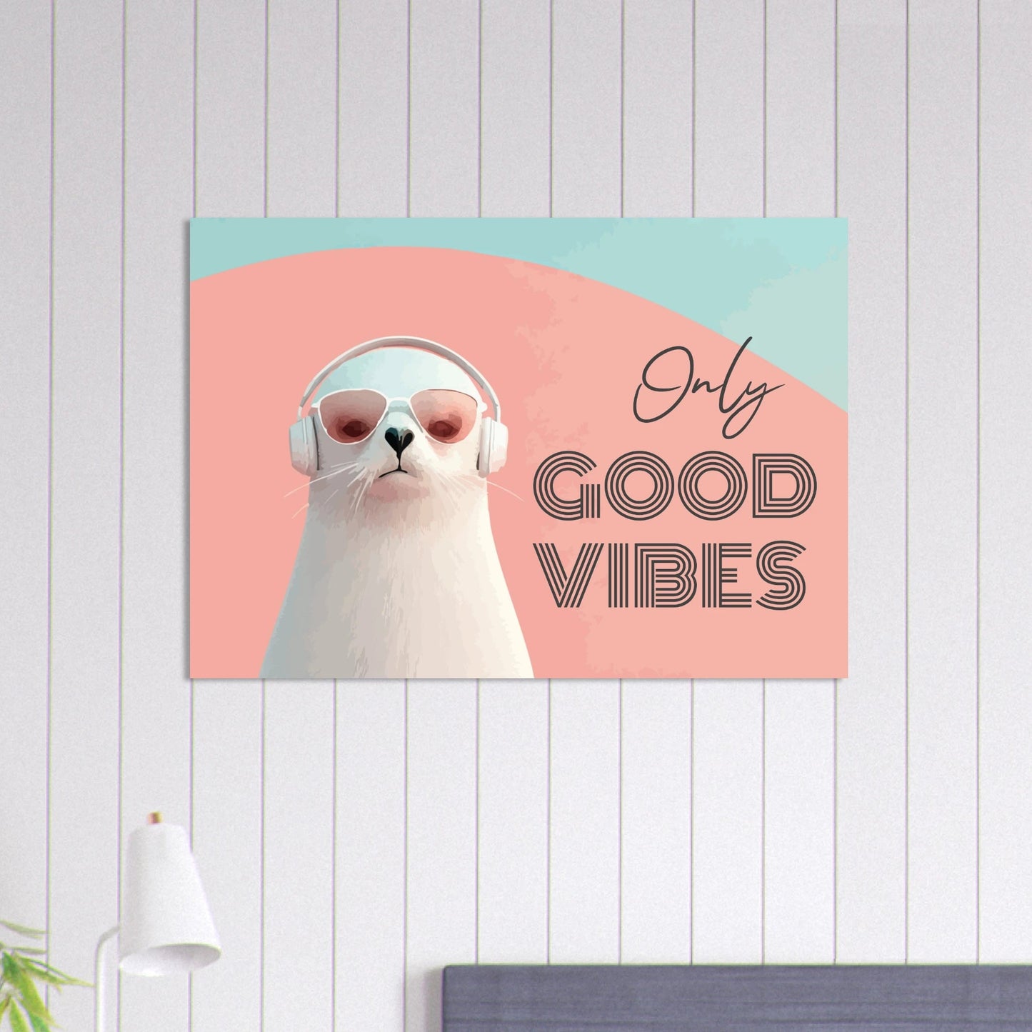 Good Vibes seal poster - Sillystroke
