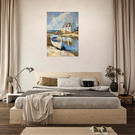 Gotland oil panting style poster - Sillystroke