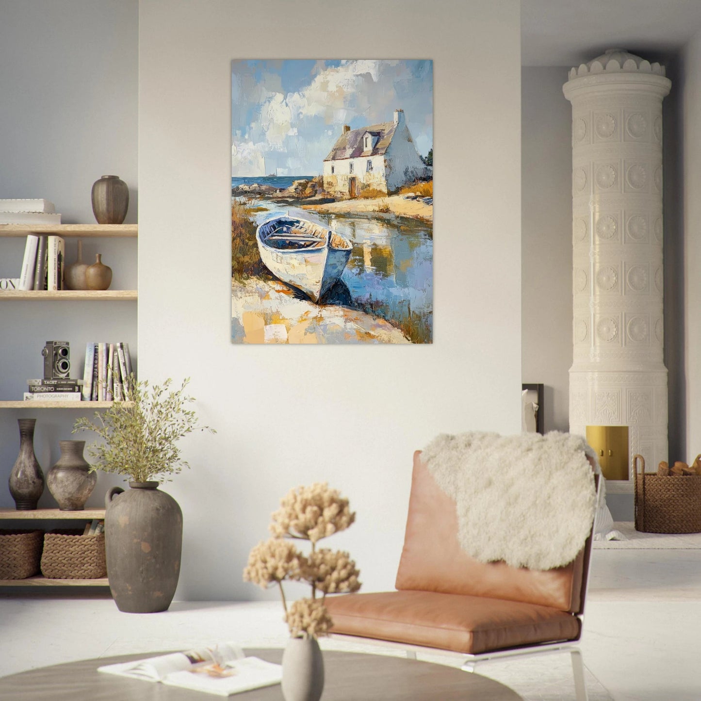 Gotland oil panting style poster - Sillystroke