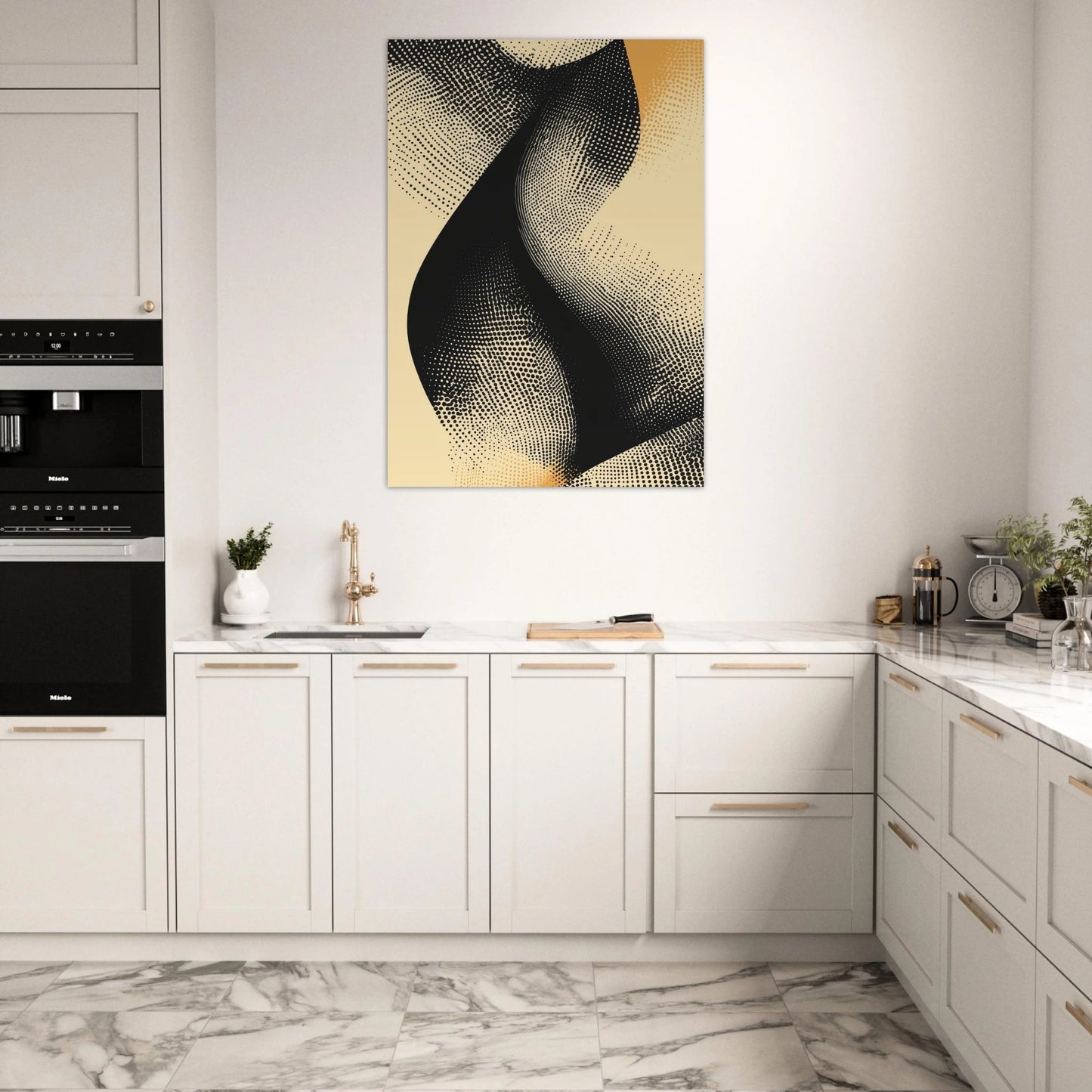 Halftone wave poster - Sillystroke