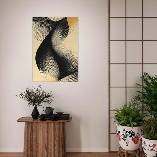 Halftone wave poster - Sillystroke